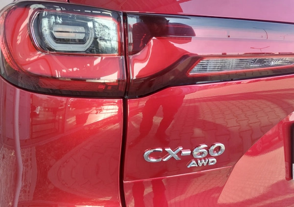 Mazda CX-60 cena 265000 przebieg: 9224, rok produkcji 2023 z Olsztyn małe 172